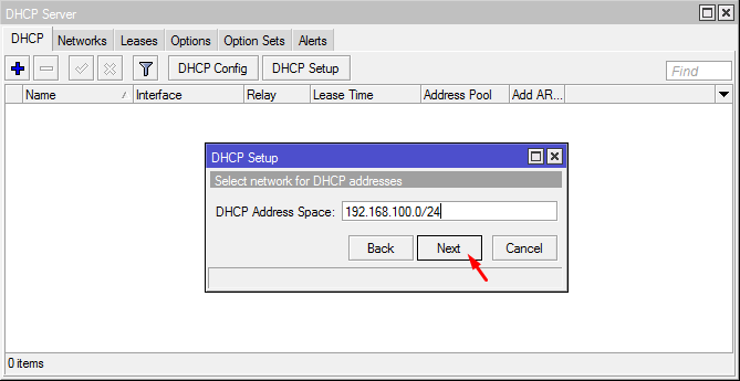 DHCP Address Space