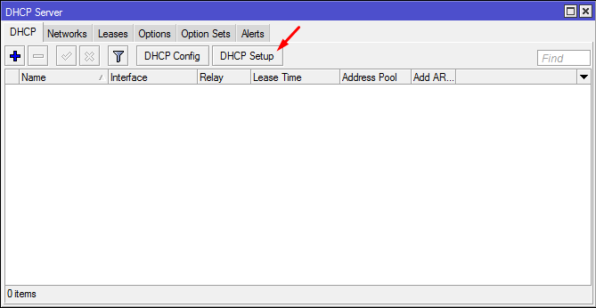 DHCP Server -DHCP Setup