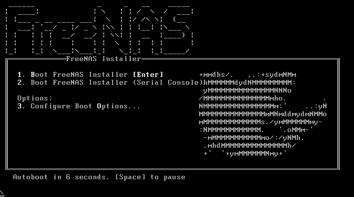 Step 2 - FreeNAS Boot OS