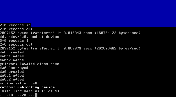 Proses instalasi kedalam disk